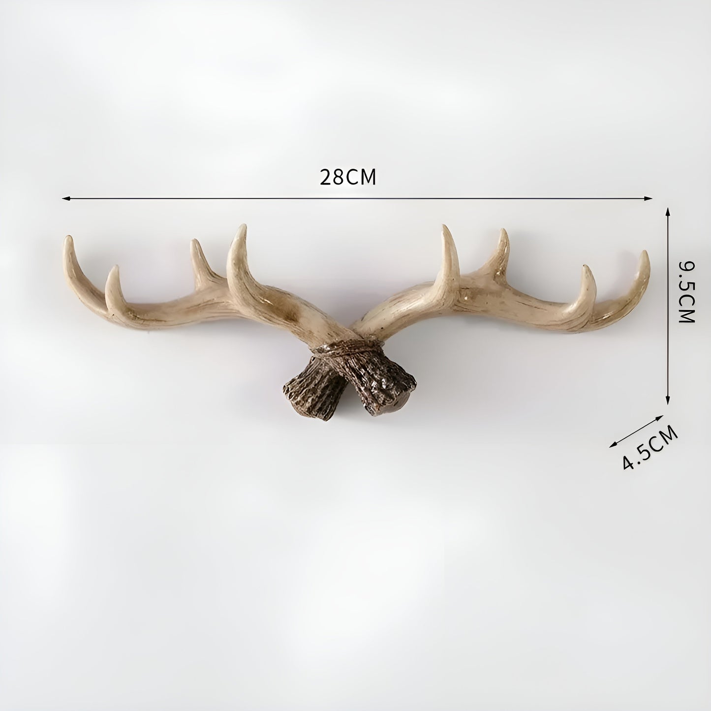 Antler Wall Hook – Retro Design for Coats and Jackets | Decorative Coat Hook | Bowlift