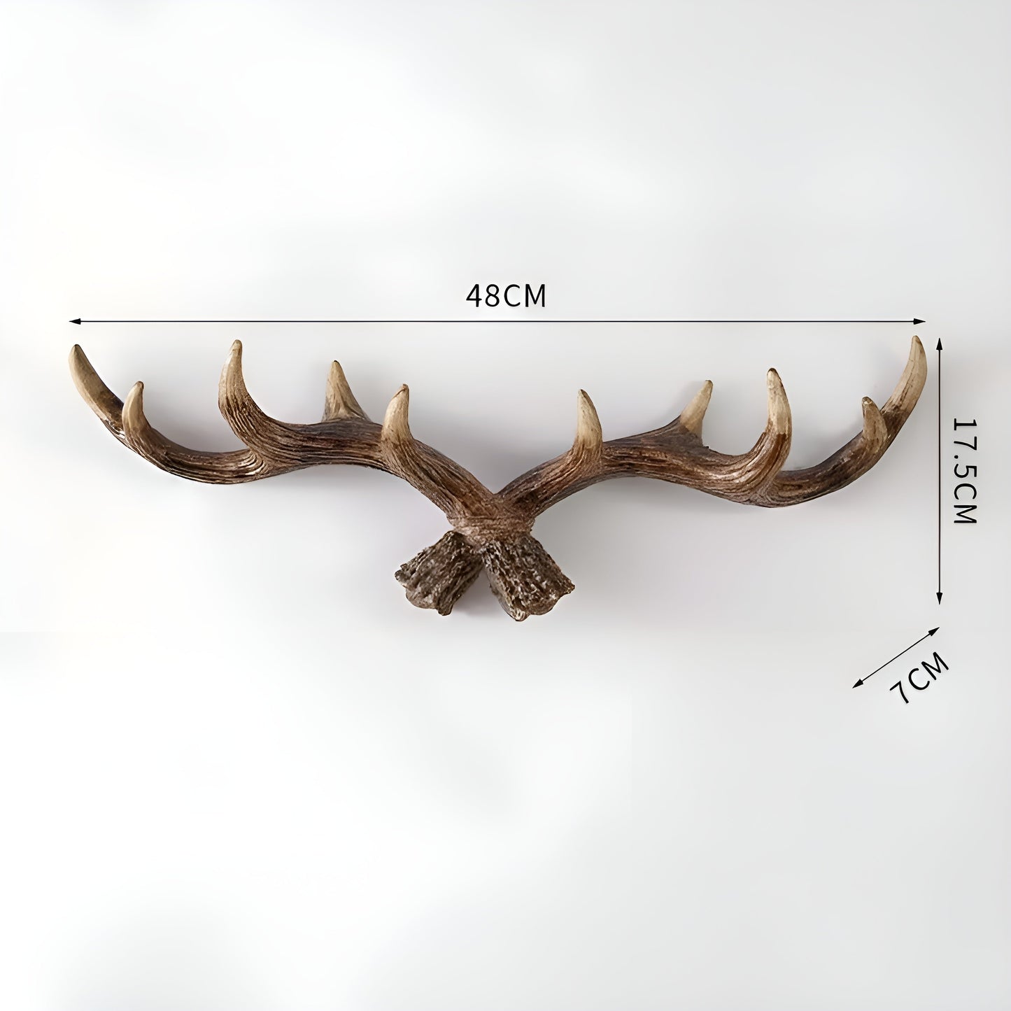 Antler Wall Hook – Retro Design for Coats and Jackets | Decorative Coat Hook | Bowlift