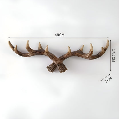 Antler Wall Hook – Retro Design for Coats and Jackets | Decorative Coat Hook | Bowlift