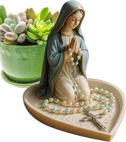 BowLift | Spiritual Rosary Holder Sancta – Elegant Storage with Mary Motif