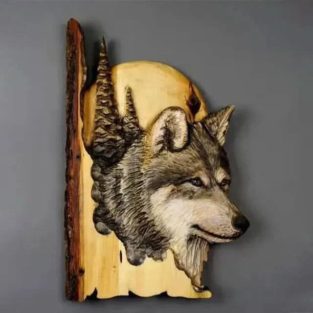 BowLift | Wooden Animal Carving Wall Art Decoration