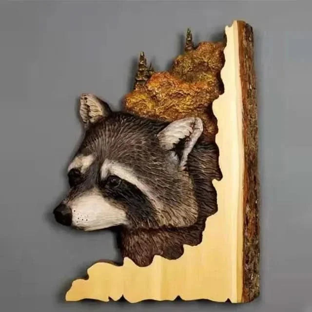 BowLift | Wooden Animal Carving Wall Art Decoration