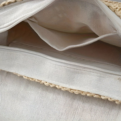 BowLift | Annalise Bag – Vintage Style Woven Straw Shoulder Bag for Summer