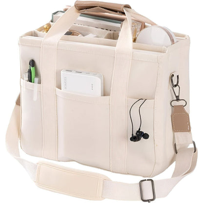 Skanto | Tavolaé Leather Tote Bag | Versatile & Robust | Lightweight & Spacious | In Beige or Black