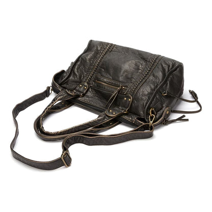 Skanto | Genuine Leather Shoulder Bag – Elegant and Durable Handbag for Work and Everyday