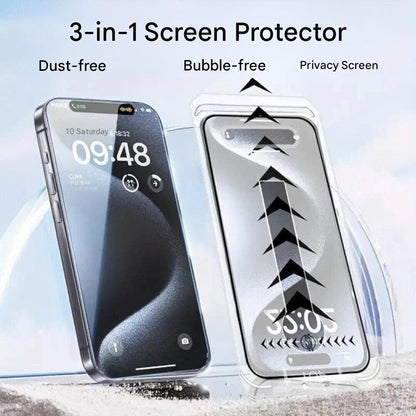 Skanto | iShield Privacy – 3-in-1 Privacy Glass Film for iPhone