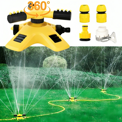 Rotating Lawn Sprinkler – 360° adjustable Garden Irrigation