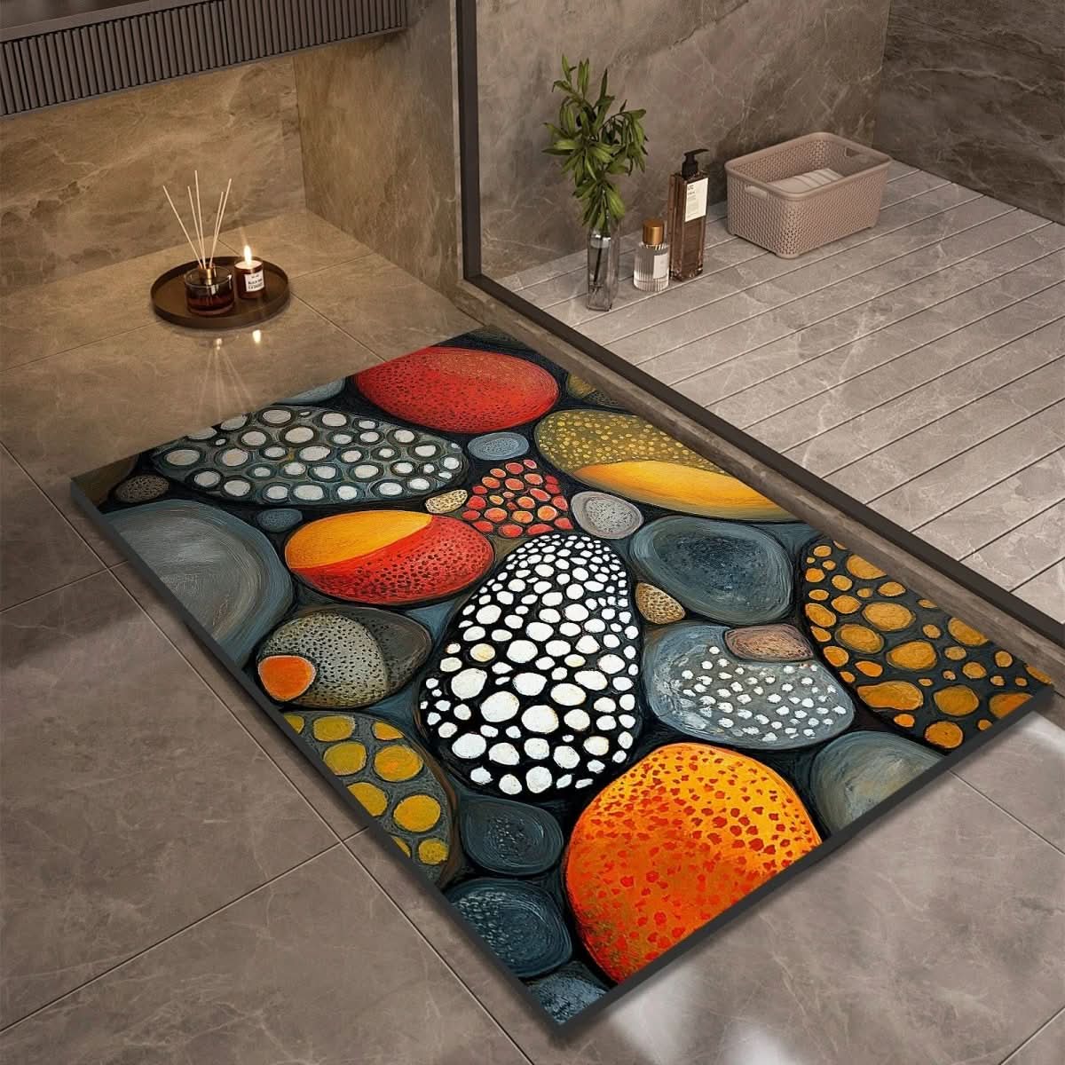 Diatomaceous Earth Bath Mat for Safety and Comfort
