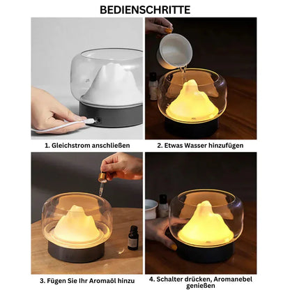 Skanto | Aromatherapy Humidifier – Elegant Ultrasonic Diffuser with LED & Essential Oil Function