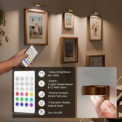 Skanto | ArtLume | Wireless Rechargeable LED Spotlights for Picture & Art Lighting