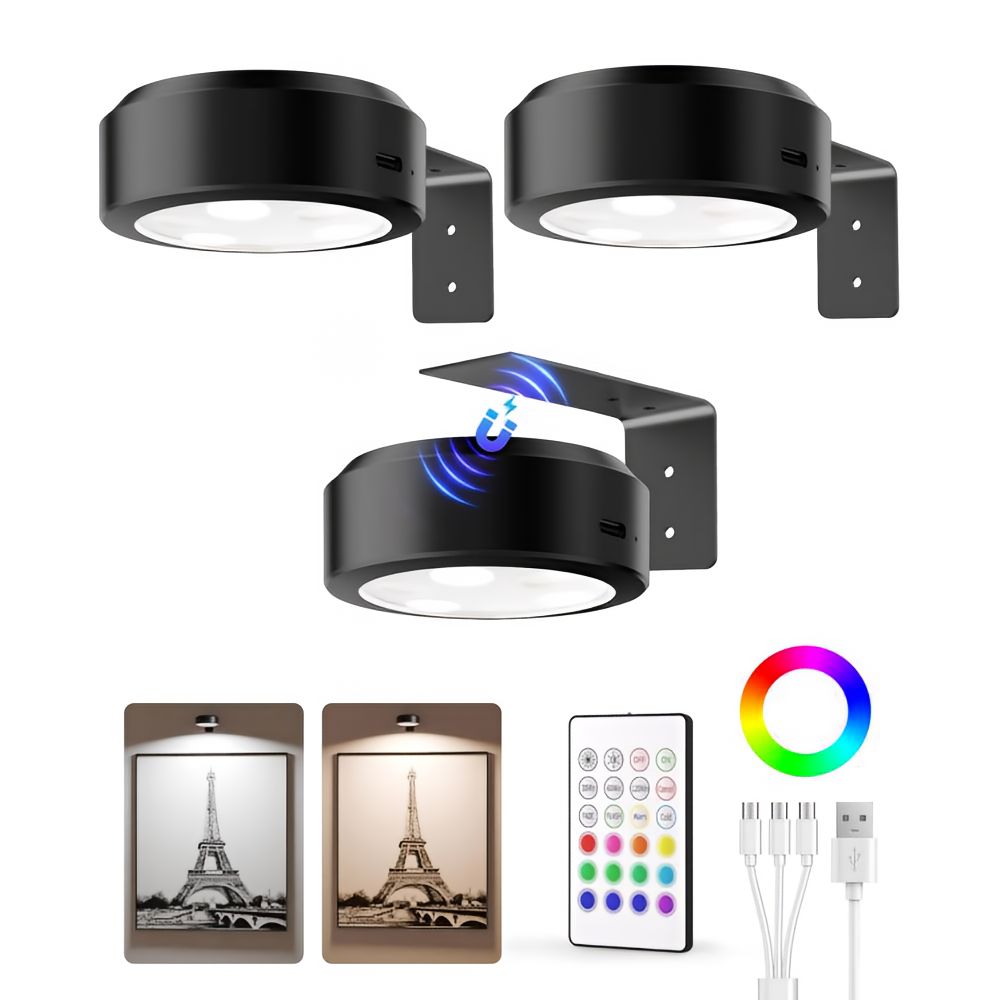 Skanto | ArtLume | Wireless Rechargeable LED Spotlights for Picture & Art Lighting
