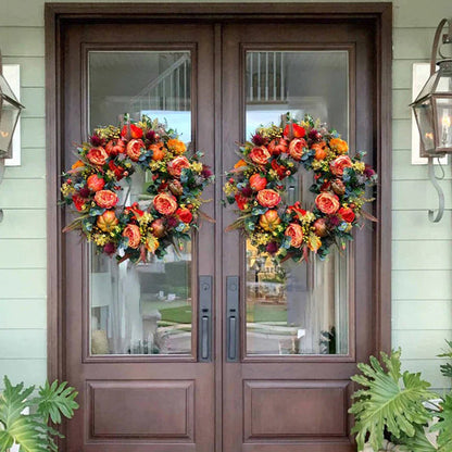 EverNest - Artificial Flower Wreath Unique Outdoor Decoration Wreath
