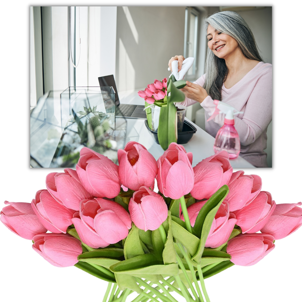Artificial Tulip Flowers (10 Pcs)