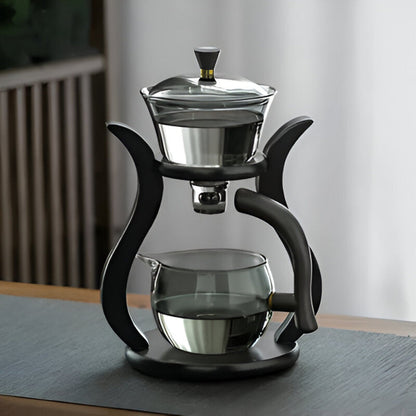 BowLift | Artisan Magnetic Glass Teapot Set with Infuser – Elegant Drip-Free Glass Teapot for Loose Leaf Tea