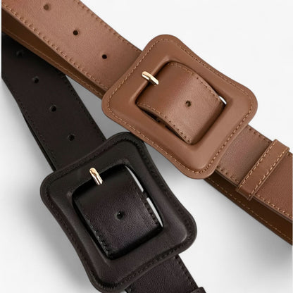 BowLift | Women’s Wide Leather Belt Vintage High Waist with Adjustable Buckle