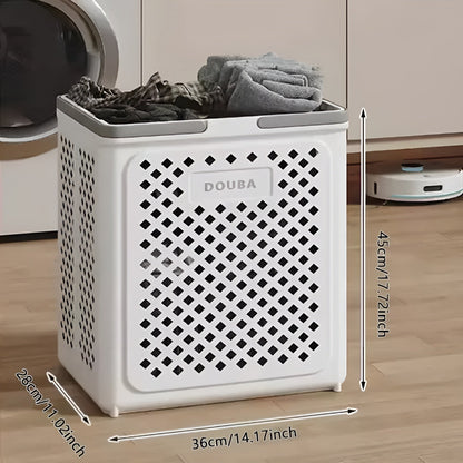 FoldaBowlifte Laundry Basket with Wheels – Space-Saving & Practical | Perfect for Bathroom & Bedroom | Bowlift