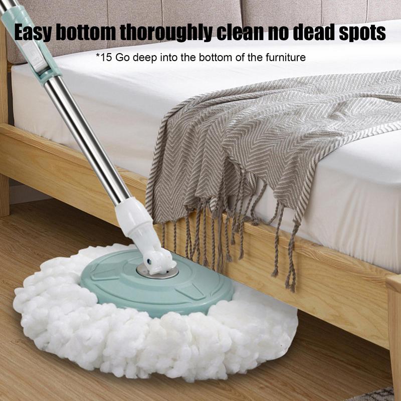 Automatic Spin Mop and Bucket Set with Dual Water System and Self-Wringing Head
