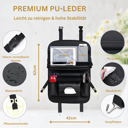 Brehn | Seat Back Organizer with Foldable Table Tray