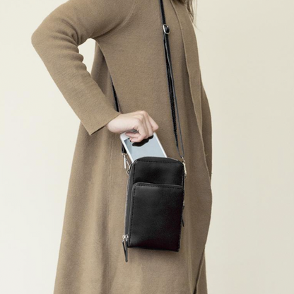 BowLift | Triple Secure Leather Phone Purse: Elegance Meets Practicality