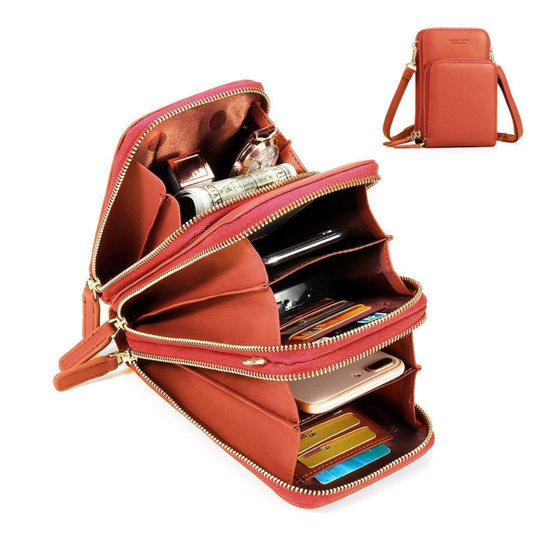 BowLift | Triple Secure Leather Phone Purse: Elegance Meets Practicality