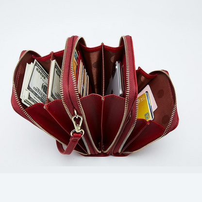 BowLift | Triple Secure Leather Phone Purse: Elegance Meets Practicality