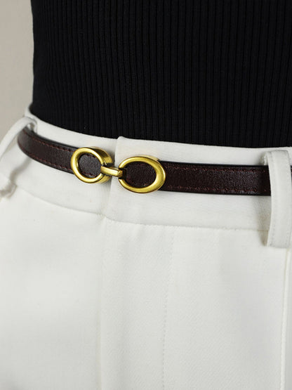 LuxeRing Belt - Elegant Leather Belt for Women Skanto