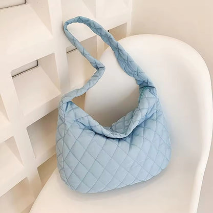 Padded Ballerina Extra Large Puffer Tote Crossbody Padded Shoulder Bag
