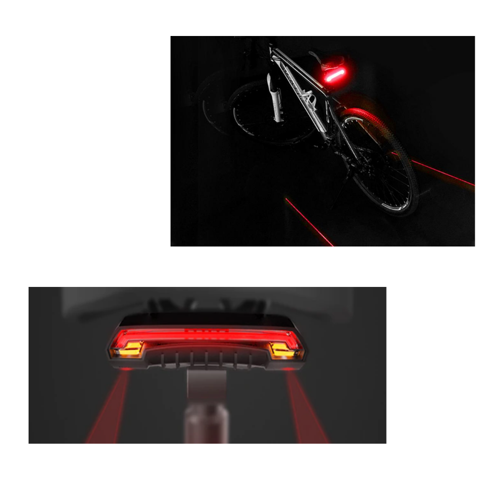 Bicycle Rear Light with Turn Signals