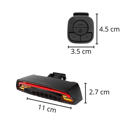 Bicycle Rear Light with Turn Signals