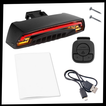 Bicycle Rear Light with Turn Signals