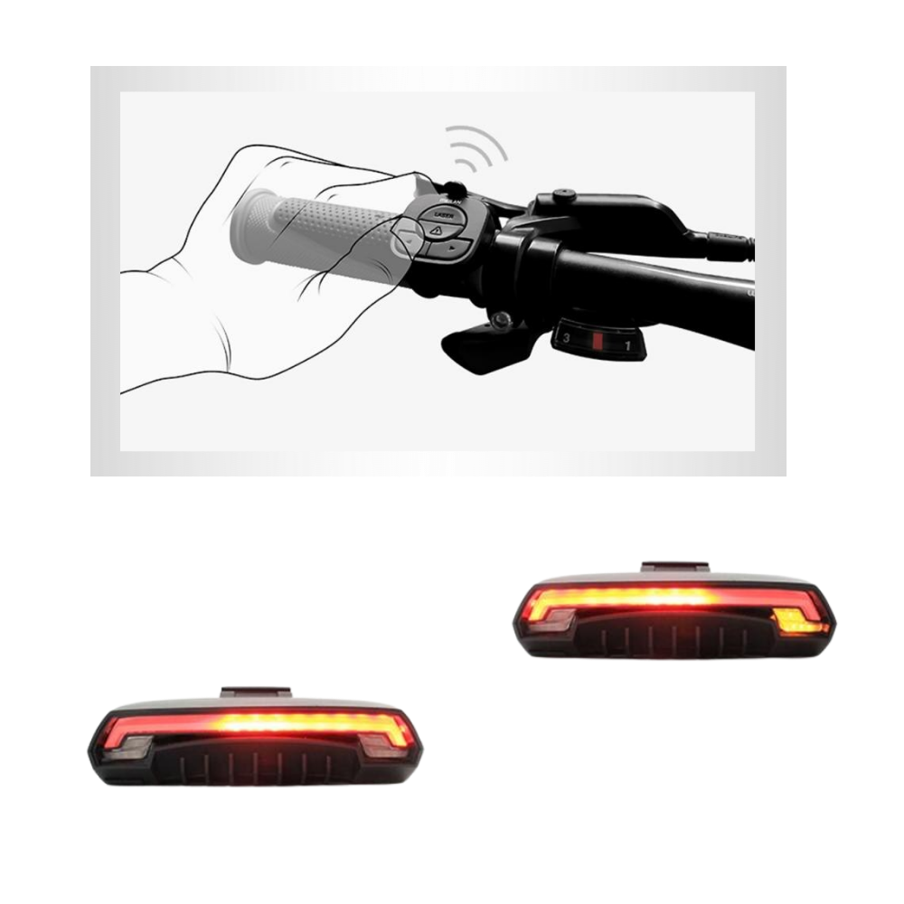 Bicycle Rear Light with Turn Signals