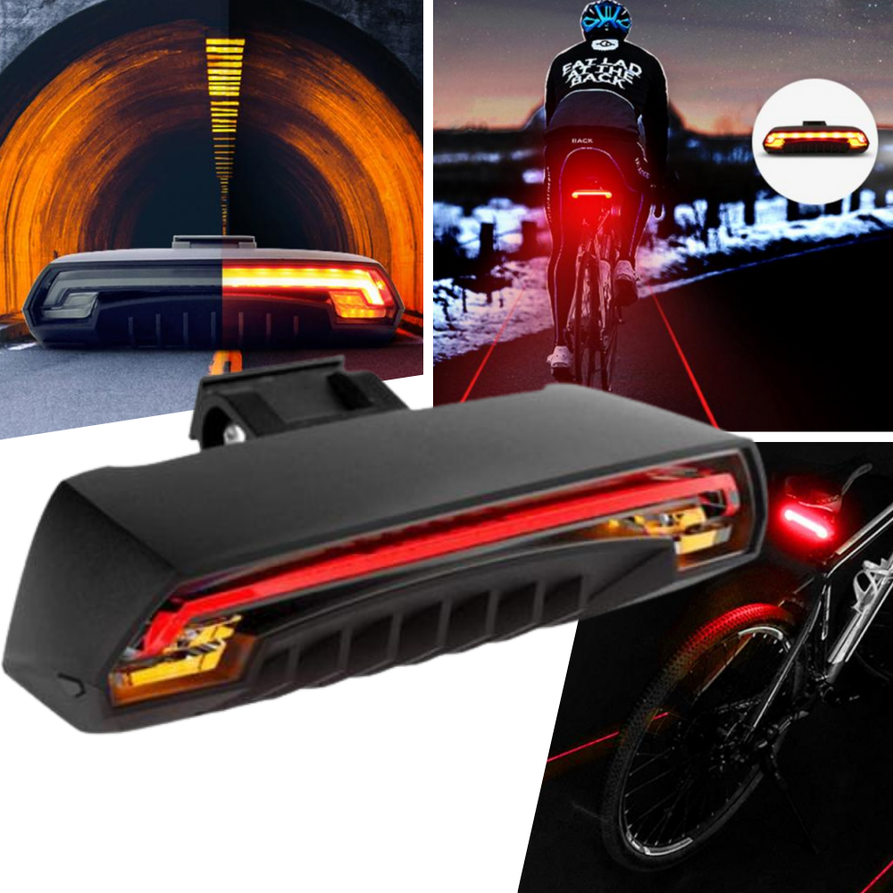 Bicycle Rear Light with Turn Signals