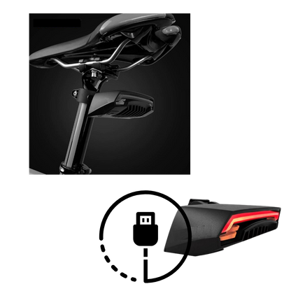 Bicycle Rear Light with Turn Signals