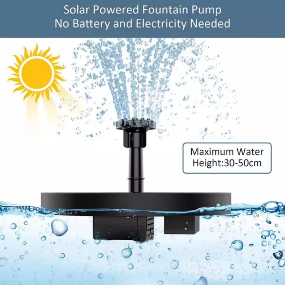 Flowbee – Elegant Solar Fountain for Garden Birds Bowlift