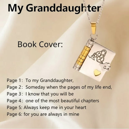 BowLift | Personalized book necklace as a memento of love and connection