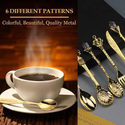 BowLift | Vintage Engraved Teaspoon – Classic Elegance for Your Table