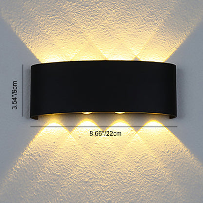 Waterproof LED Wall Lamp Made of Aluminum and Acrylic for Patios