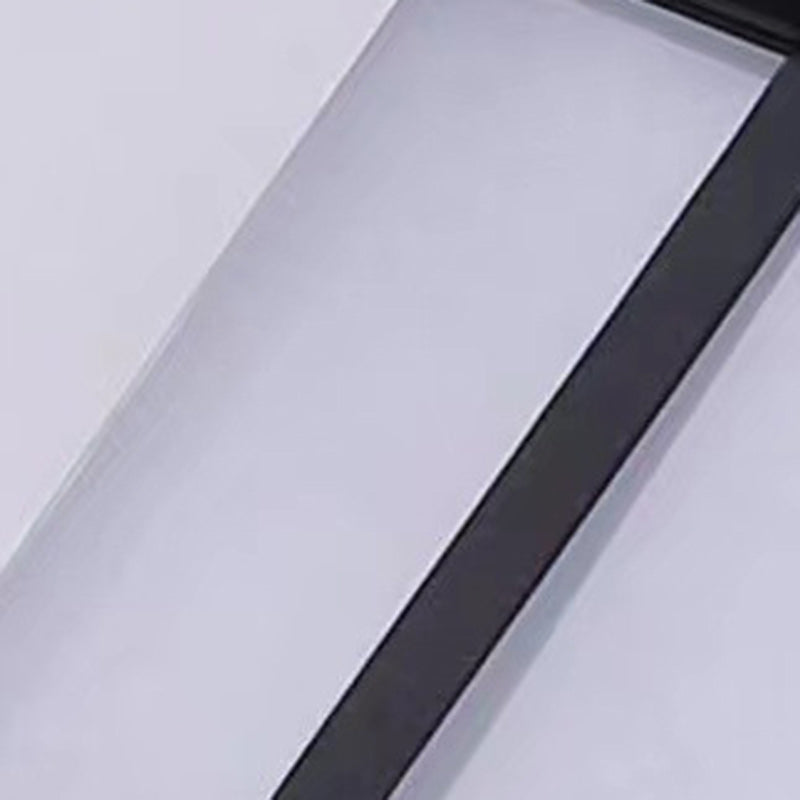 Traditional Chinese Rectangular Waterproof Aluminum Acrylic LED Wall Sconce Lamp For Outdoor Patios | Bowlift