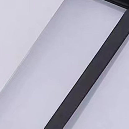 Traditional Chinese Rectangular Waterproof Aluminum Acrylic LED Wall Sconce Lamp For Outdoor Patios | Bowlift