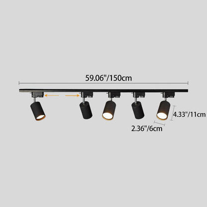 Track Light Iron 39.4 in 3 Head LED Adjustable Ceiling Lighting Modern Indoor Spotlight Fixture | Kalsten