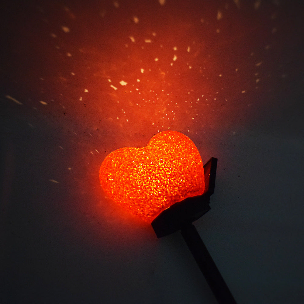 Modern Art Deco Solar Waterproof ABS Plastic & Nano Heart-Shaped Decorative LED Outdoor Light Landscape Lighting For Garden & Outdoor Patio | Bowlift