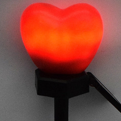 Modern Art Deco Solar Waterproof ABS Plastic & Nano Heart-Shaped Decorative LED Outdoor Light Landscape Lighting For Garden & Outdoor Patio | Bowlift