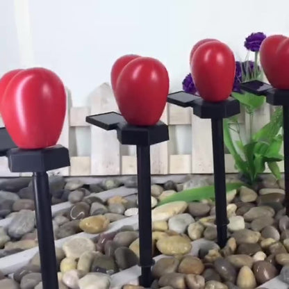 Modern Art Deco Solar Waterproof ABS Plastic & Nano Heart-Shaped Decorative LED Outdoor Light Landscape Lighting For Garden & Outdoor Patio | Bowlift