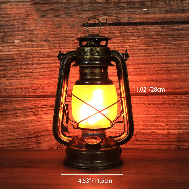 Traditional Vintage Carousel Horse Lamp, Iron and Acrylic Table Lamp with LED Lighting for the Living Room