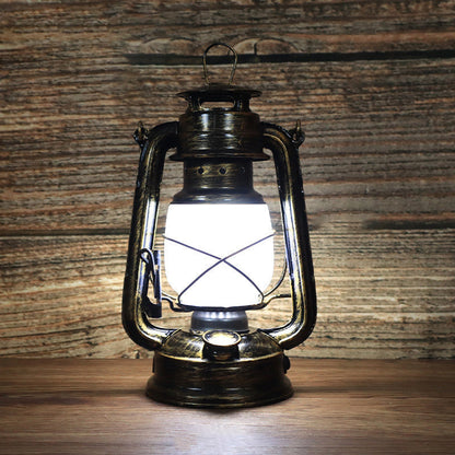 Traditional Vintage Carousel Horse Lamp, Iron and Acrylic Table Lamp with LED Lighting for the Living Room