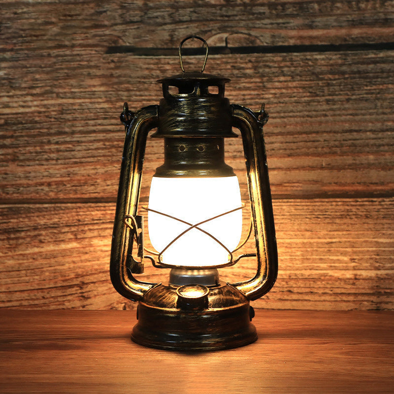 Traditional Vintage Carousel Horse Lamp, Iron and Acrylic Table Lamp with LED Lighting for the Living Room