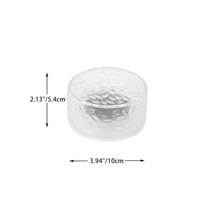 Modern Minimalist Solar Round Ice Brick Shape Acrylic LED Outdoor Light For Garden | Bowlift