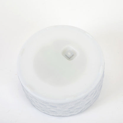 Modern Minimalist Solar Round Ice Brick Shape Acrylic LED Outdoor Light For Garden | Bowlift