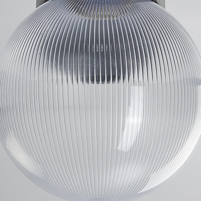Waterproof, spherical polycarbonate-acrylic wall light with one light for the patio