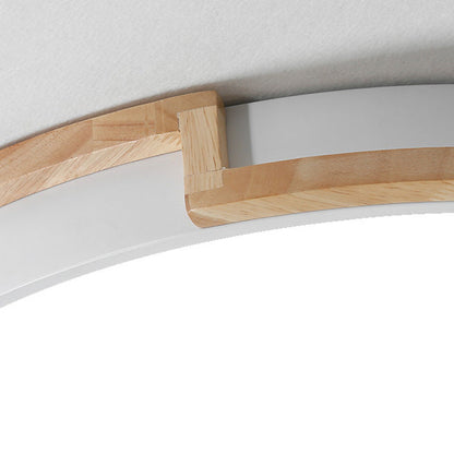 Frendorf | Nordic LED ceiling light with wooden frame